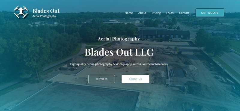 Blades Out Aerial Photography